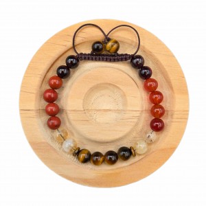 دستبند سنگ عنصر خاک کوآی 2 و 8 (مردانه)