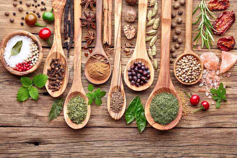 لیست ادویه های گرم و سرد