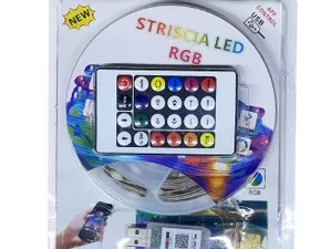 ریموت و سوکت ریسه آر جی بی (RGB) به همراه آداپتور