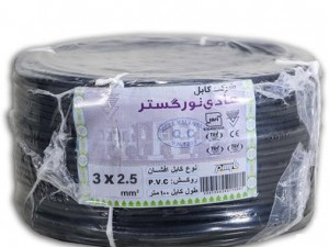 کابل افشان مسی سایز 3 در 2/5 هادی نور گستر