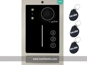 آیفون تصویری کالیوز مدل 432MI با پنل سه واحدی مدل نگار