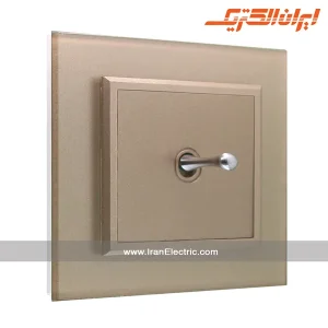 کلید یک پل اهرمی برلیان کریستال بژ ایران الکتریک