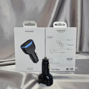 شارژر فندکی نوکسو  CCN-2 شارژر خودرو 30 وات با QC3.0 و 2 پورت USB هوشمند