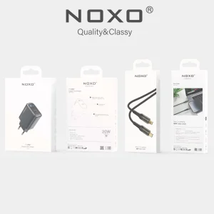 قیمت و خرید شارژر دیواری 20 وات USB-C نوکسو مدل CHN-5 به همراه کابل تبدیل 30 وات Type-C به Lightning نوکسو مدل CN-3 طول 1.2 متر