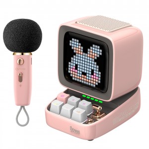 اسپیکر هوشمند پیکسلی  Divoom Ditoo-Mic Pink