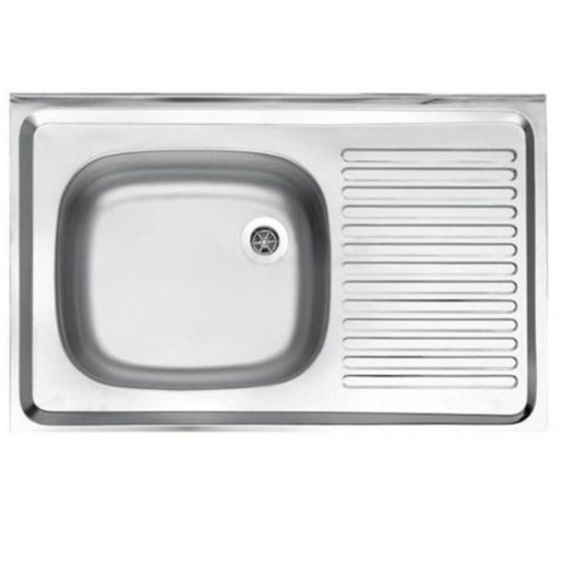 سینک پرسی استیل البرز مدل ساحل 0.5*60*80 روکار