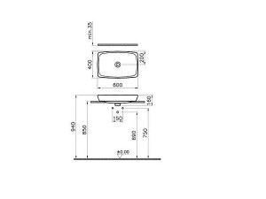 کاسه روشویی روی کانتر ویترا  Vitra مدل S20