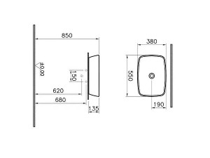کاسه روشویی ویترا مدل Geo   کد 7075B003-0016