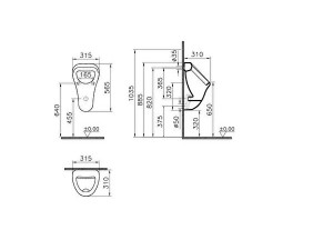 یورینال ویترا مدل back water inlet