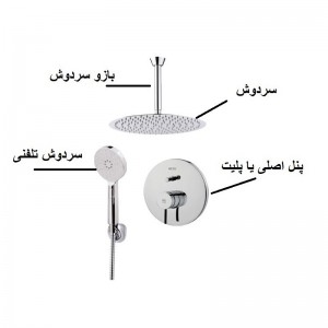 شیر حمام توکار KWC مدل زو تیپ 3