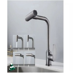 شیر ظرفشویی شلنگدار چهار حالته هوادیائو مدل CT7151