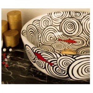 کاسه روشویی طرحدار سنتی مدل N382404
