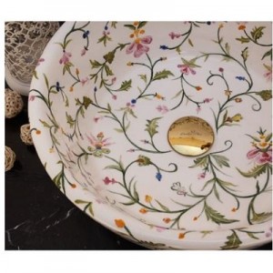 کاسه روشویی طرحدار سنتی سرامیکی  مدل N382414