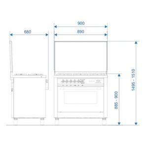 اجاق گاز فردار اخوان M2-EDTW