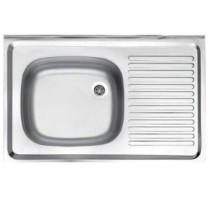 سینک پرسی استیل البرز مدل ساحل 0.5*60*80 روکار