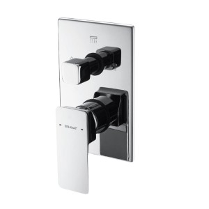 شیر حمام توکار سه حالته Bravat مدل PHILLIS کد P 69195C-ENG + D 969CP-B-ENG