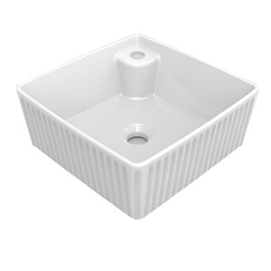 روشویی روکابینتی گاتریا مدل مربع GTBRM40 شیر سرخود