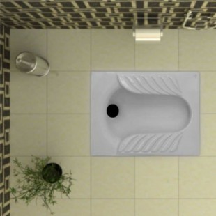 توالت زمینی گلسار مدل یاس