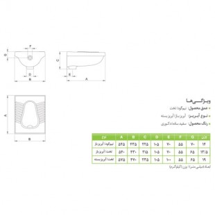 توالت ایرانی کرد مدل تولیپ تخت