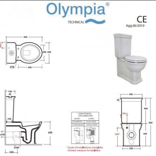 توالت فرنگی المپیا مدل IMP130301