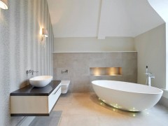 نورپردازی مدرن و جذاب حمام و دستشویی