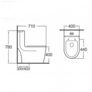 توالت فرنگی بومرنگ مدل MJ66