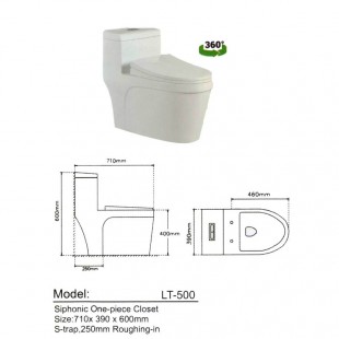 توالت فرنگی لوتوس مدل LT-500