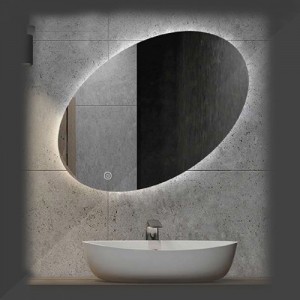 آینه بک لایت بیضی مدل FK-312