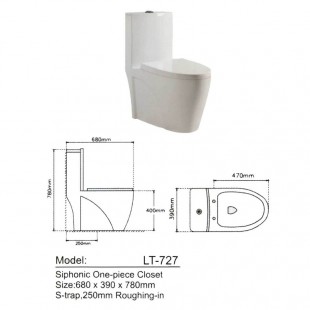 توالت فرنگی لوتوس مدل LT-727
