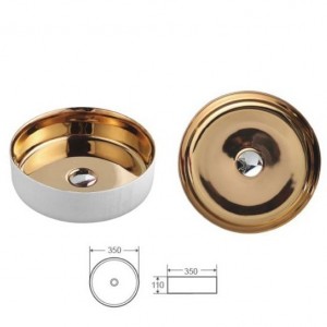 کاسه روشویی مدل LT-3134-LS سفید طلایی آرماندو ویکاریو Armando Vicario