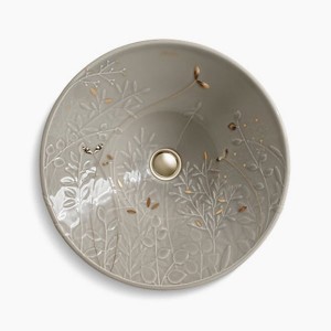 کاسه روشویی چینی کوهلر مدل GILDED MEADOW کد K 45922-DE-K5