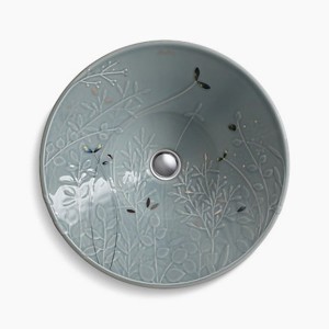کاسه روشویی کوهلر مدل GILDED MEADOW کد K 45922-DF-K7
