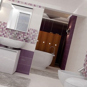 کاشی و سرامیک هرمس سری آلکورا بنفش