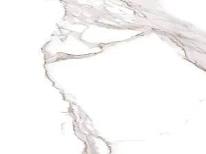 سرامیک اسلب پرسلان مهسرام مدل Calacatta سفید با رگه های طوسی