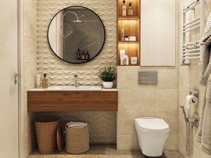 توالت وال هنگ چینی کرد مدل دافنه