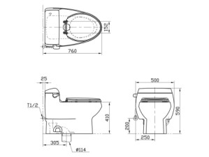 توالت فرنگی توتو TOTO مدل MS688VI