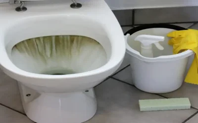 از بین بردن زردی کاسه توالت