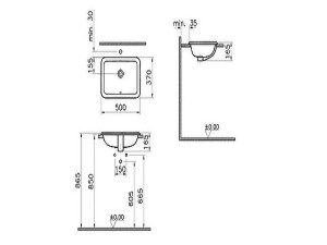 کاسه روشویی روی کانتر ویترا  Vitra مدل S20