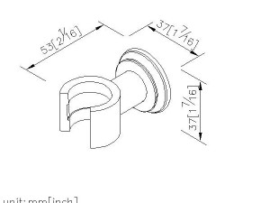 نگه دارنده دوش دستی جاستایم مدل Fixed کد67969C80