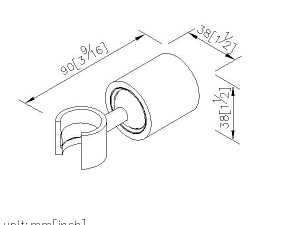 نگه دارنده دوش دستی جاستایم مدلaqua استیل کد67679C80