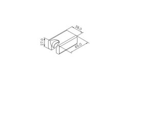 نگه دارنده دوش دستی جاستایم مدل mark  ثابت کد79099C80