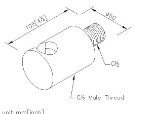 رابط دیواری ونگهدارنده دوش دستی جاستایم مدل Lucky کد6777DC81