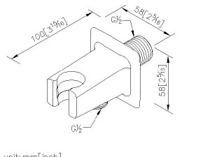 رابط دیواری ونگهدارنده دوش دستی جاستایم کد6919DC81