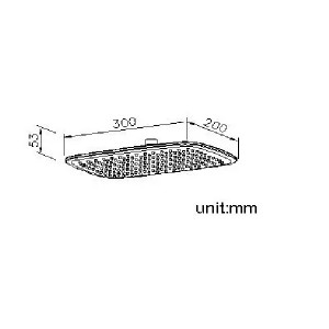 سردوش جاستایم مدل Rectangle کد6779AC80