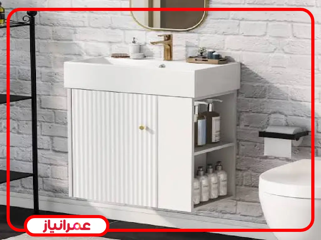 راهنمای انتخاب رنگ کابینت روشویی بر اساس متراژ و نور سرویس بهداشتی