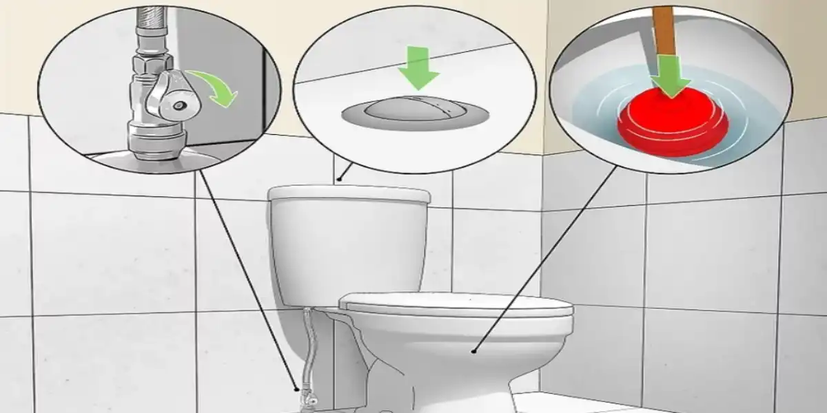تخلیه آب قبل از عوض کردن توالت فرنگی