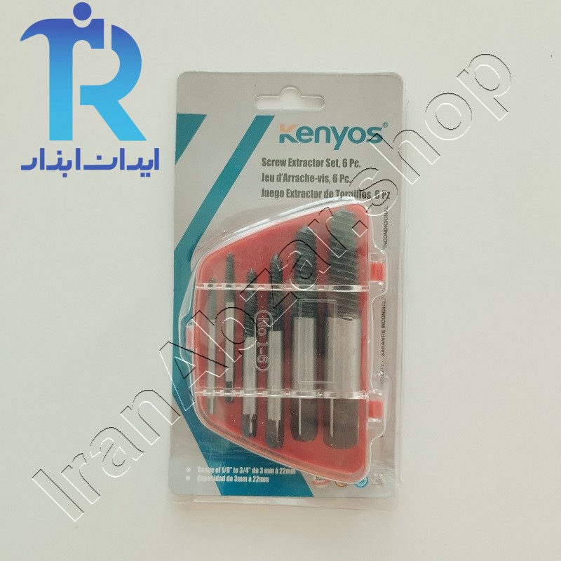مته چپ گرد 6 عددی کنیوس Kenyos
