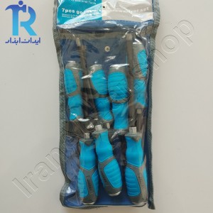مجموعه پیچ گوشتی 7 عددی ضربه خور جادری تایوان JADERY