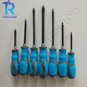 مجموعه پیچ گوشتی 7 عددی ضربه خور جادری تایوان JADERY