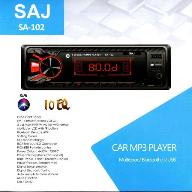 پخش کننده خودرو ساج الکتریک مدل SA-102